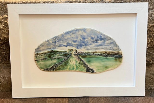 ラーソン、In the Hawthorn Hedge、希少画集画、新品額装付 ラーソン、In the Hawthorn Hedge、希少画集画、新品額装付